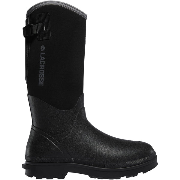 black rubber pull on boot with flexible shaft