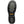 Load image into Gallery viewer, black sole with grey footbed and heel, yellow logo in center