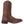 Load image into Gallery viewer, side of brown cowboy boot with brown and black embroidery and distressed leather