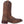 Load image into Gallery viewer, side of brown cowboy boot with brown and black embroidery and distressed leather
