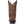 Load image into Gallery viewer, back of brown cowboy boot with brown and black embroidery and distressed leather