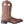 Load image into Gallery viewer, side of light brown cowboy boot with light brown and dark brown embroidery and distressed leather
