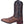 Load image into Gallery viewer, side of cowboy boot with black shaft and brown vamp. brown and white embroidery