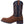 Load image into Gallery viewer, alternate side of cowboy boot with black vamp with light brown and dark brown embroidery. light brown vamp