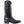 Load image into Gallery viewer, alternate side of black cowboy boot with embossed design on shaft and crocodile skin vamp
