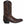Load image into Gallery viewer, alternate side of brown/red cowboy boot with white embroidery and square toe