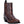 Load image into Gallery viewer, dark brown mid-rise pull on boot with cowboy style vamp
