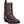 Load image into Gallery viewer, dark brown mid-rise pull on boot with cowboy style vamp
