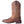 Load image into Gallery viewer, side of brown cowboy boot with light brown embroidery and distressed leather
