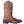 Load image into Gallery viewer, alternate side of brown cowboy boot with light brown embroidery and distressed leather