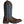 Load image into Gallery viewer, alternate side view of cowgirl boot with blue shaft, white embroidery, brown vamp, and white trim