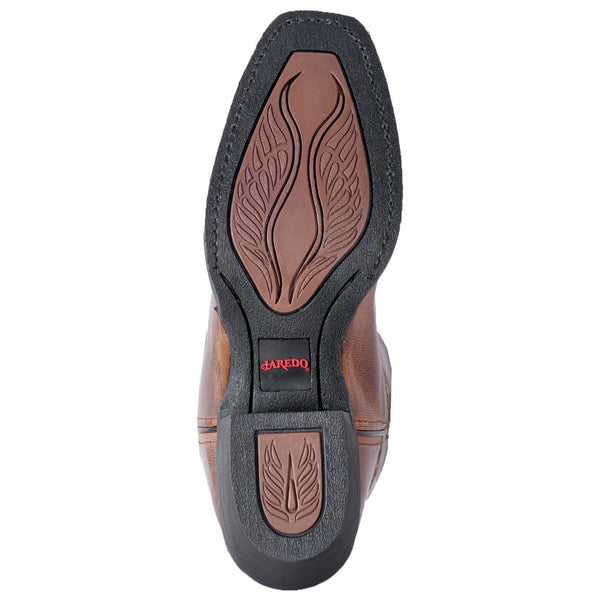 black sole with brown footbed and heel
