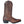 Load image into Gallery viewer, side of brown cowgirl boot with light brown embroidery and distressed leather
