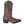 Load image into Gallery viewer, side of brown cowgirl boot with light brown embroidery and distressed leather
