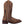 Load image into Gallery viewer, side view of brown cowgirl boot with gold studs, gold embroidery, light purple lines, and alligator skin inlay on shaft