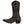 Load image into Gallery viewer, side of very dark brown cowgirl boot with pink inside, white embroidery on shaft and vamp, alligator skin inlays