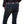 Load image into Gallery viewer, back of woman wearing dark blue jeans with barbwire embroidered on back pockets and black long sleeve shirt and studded belt.