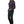 Load image into Gallery viewer, woman wearing dark blue jeans and black long sleeve shirt with thumbs in front pockets