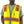 Load image into Gallery viewer, man wearing yellow, orange, and silver safety vest and grey shirt