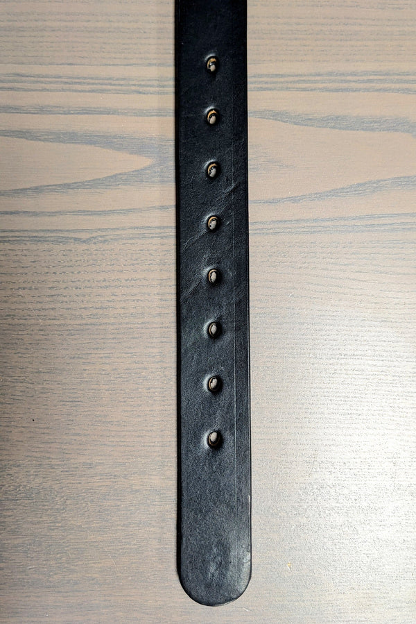P & B Harness Shop - Super Duty Black Leather Belt - Extended Sizes