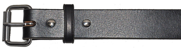 black leather belt