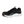 Load image into Gallery viewer, front angled view of black and grey tennis shoe style lace up work shoe with white and red sole