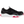 Load image into Gallery viewer, side of black and grey tennis shoe style lace up work shoe with white and red sole