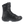 Load image into Gallery viewer, side of high top black boot with black laces and eyelets