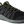 Load image into Gallery viewer, black tennis shoe style work shoe with black and green laces. green logo on heel