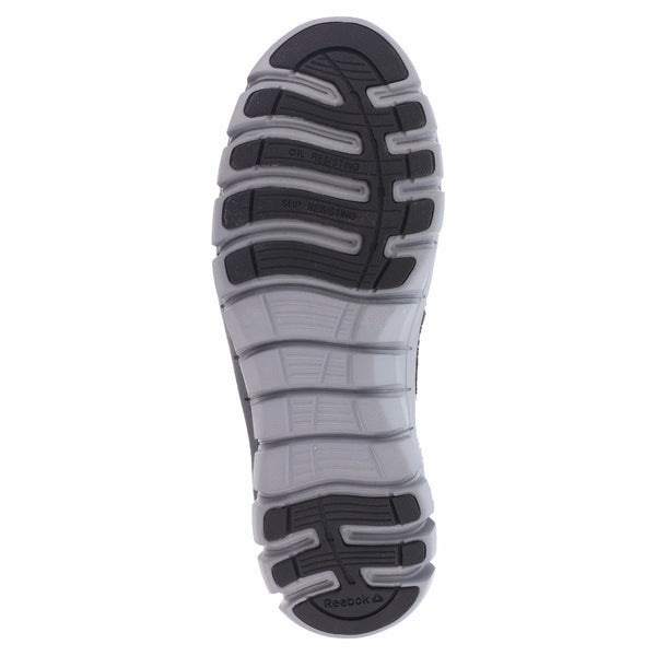 grey sole with black accents