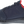 Load image into Gallery viewer, alternate side of dark blue shoe with with logo on side, vent holes over toes, and black sole. red lining