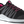 Load image into Gallery viewer, black shoe with pink logo on heel, pink laces and lining, white and black sole