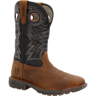 Rocky Men's - 11" Legacy 32 Waterproof Western Work - Square Steel Toe