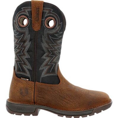Rocky Men's - 11" Legacy 32 Waterproof Western Work - Square Steel Toe