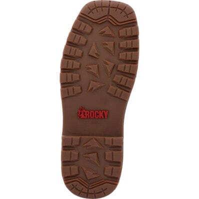 brown sole of square toe little kids western boot