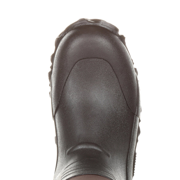 round toe on rubber boot