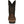Load image into Gallery viewer, back view of mens western square toe work boot with brown vamp and black shaft with brown and black vent and white and tan embroidery