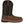 Load image into Gallery viewer, right side view of mens western square toe work boot with brown vamp and black shaft with brown and black vent and white and tan embroidery