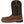 Load image into Gallery viewer, left side view of mens western square toe work boot with brown vamp and black shaft with brown and black vent and white and tan embroidery
