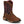 Load image into Gallery viewer, right angled view of brown cowgirl boot with pink camo print on shaft and pink piping