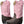 Load image into Gallery viewer, two cowgirl boots with brown vamp, pink shaft with brown embroidery
