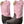 Load image into Gallery viewer, two cowgirl boots with brown vamp, pink shaft with brown embroidery