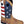 Load image into Gallery viewer, cowboy boot with american flag shaft and brown vamp with red and blue embroidery 

