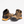 Load image into Gallery viewer, pair of mens light brown logger boot with yellow and black soles. Black toe, heel, and laces.