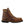 Load image into Gallery viewer, side of high top brown boot with yellow laces, black sole, and yellow logo on upper shaft
