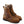 Load image into Gallery viewer, pair of mens brown logger boot with black soles white stitching and yellow thorogood logo, side front view
