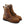 Load image into Gallery viewer, pair of mens brown logger boot with black soles white stitching and yellow thorogood logo, side front view