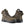 Load image into Gallery viewer, two dark brown boots with black sole and gold eyelets