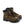 Load image into Gallery viewer, brown boots with black toe guard, black sole and laces, and yellow logo on side