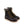 Load image into Gallery viewer, pair of dark brown high top moccasin style boots with yellow and brown laces and white wedge soles
